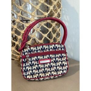 Jim Thompson Mini Handbag elephant Print Fabric coin purse